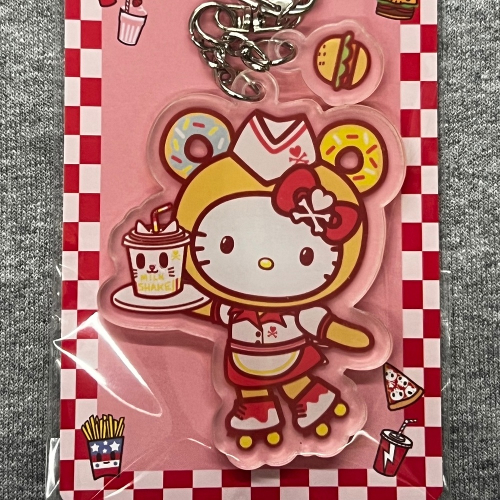 NWT tokidoki x Hello Kitty and Friends Fast Food Retro Acrylic Keychain
